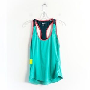Reebok Playice sleeveless racerback tank top gym sport lightweight performance S